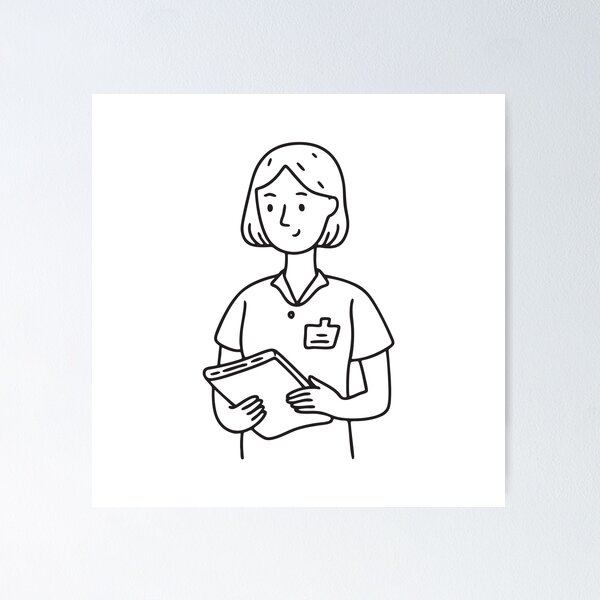 Item preview, A volunteer assisting at a medical camp designed and sold by rasagamastore.
