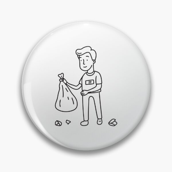 Item preview, A volunteer cleaning up trash along a roadside designed and sold by rasagamastore.
