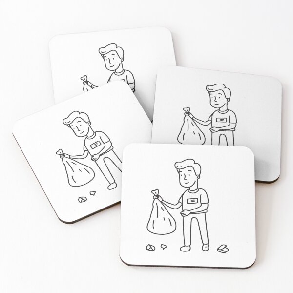 Item preview, A volunteer cleaning up trash along a roadside designed and sold by rasagamastore.