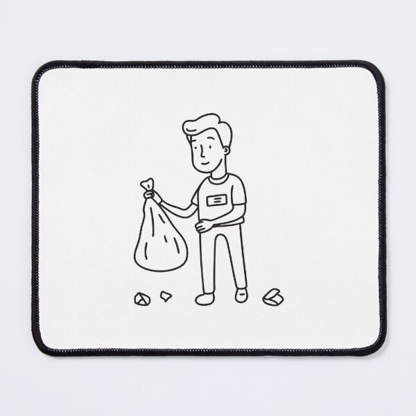 Item preview, A volunteer cleaning up trash along a roadside designed and sold by rasagamastore.
