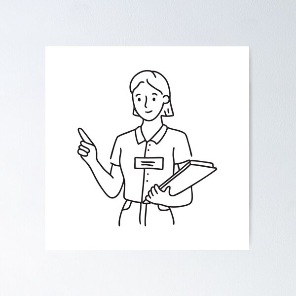Item preview, A volunteer guiding visitors at an event designed and sold by rasagamastore.