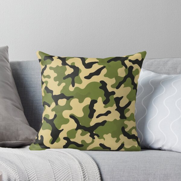 Item preview, Organic Moss Green Abstract Camouflage Pattern designed and sold by IntelliMindDesigns.