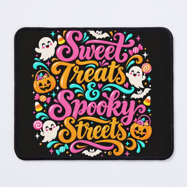 Item preview, Sweet Treats & Spooky Streets | Cute Halloween Candy Ghosts, Pumpkins & Spooky Season T-Shirt designed and sold by K3DreamKreations .