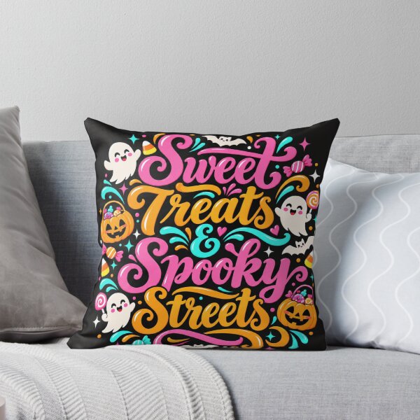 Item preview, Sweet Treats & Spooky Streets | Cute Halloween Candy Ghosts, Pumpkins & Spooky Season T-Shirt designed and sold by K3DreamKreations .