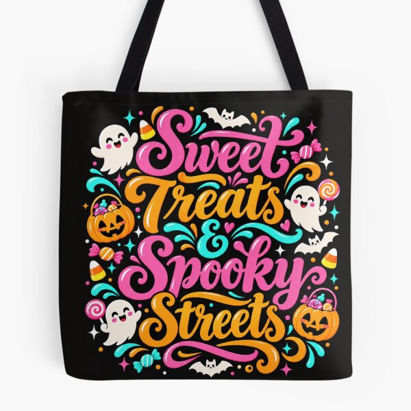 Item preview, Sweet Treats & Spooky Streets | Cute Halloween Candy Ghosts, Pumpkins & Spooky Season T-Shirt designed and sold by K3DreamKreations .