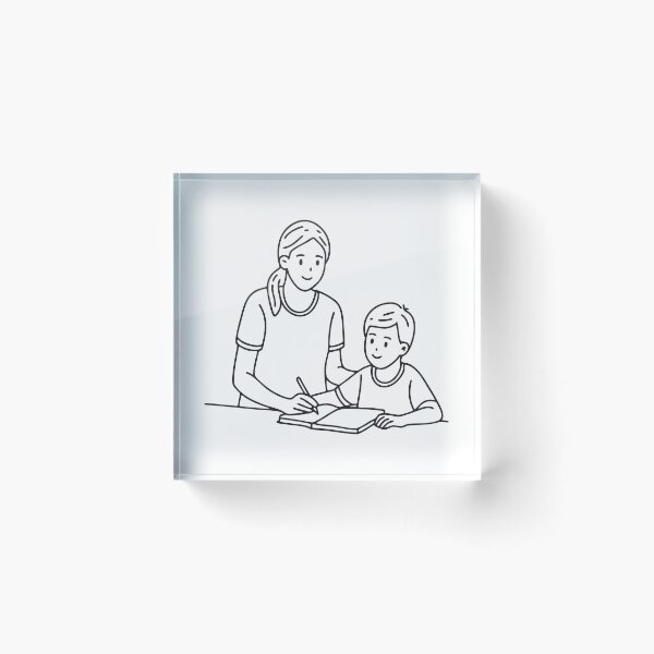 Item preview, A volunteer helping children with schoolwork designed and sold by rasagamastore.
