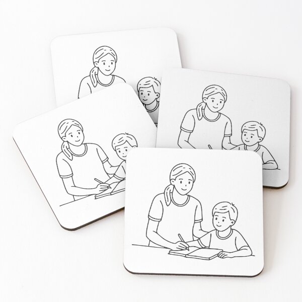 Item preview, A volunteer helping children with schoolwork designed and sold by rasagamastore.