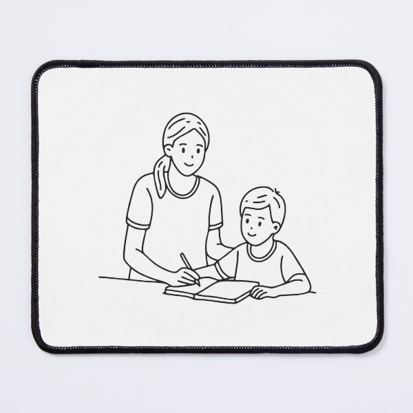 Item preview, A volunteer helping children with schoolwork designed and sold by rasagamastore.
