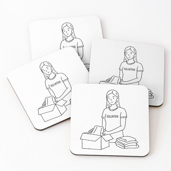 Item preview, A volunteer organizing donated clothes designed and sold by rasagamastore.