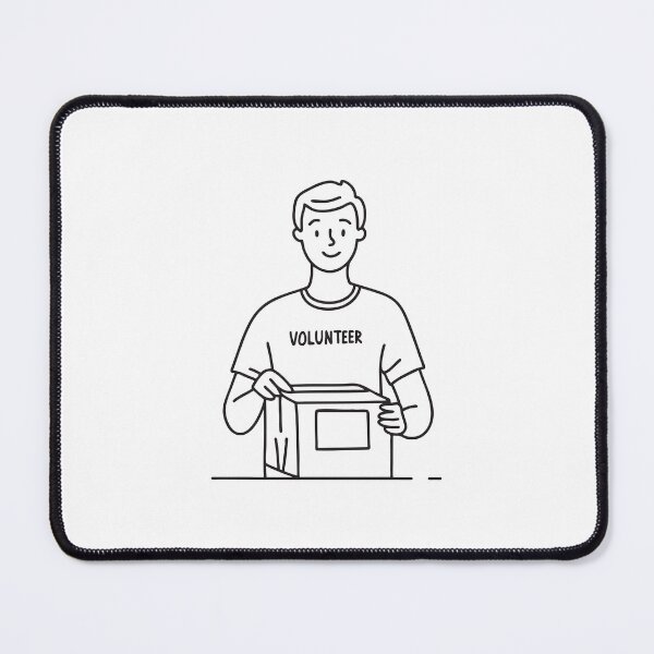 Item preview, A volunteer packing supplies in a donation center designed and sold by rasagamastore.
