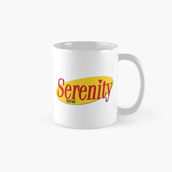 Item preview, Seinfeld Serenity Now Yellow Oval Quote Logo designed and sold by Artelaria.