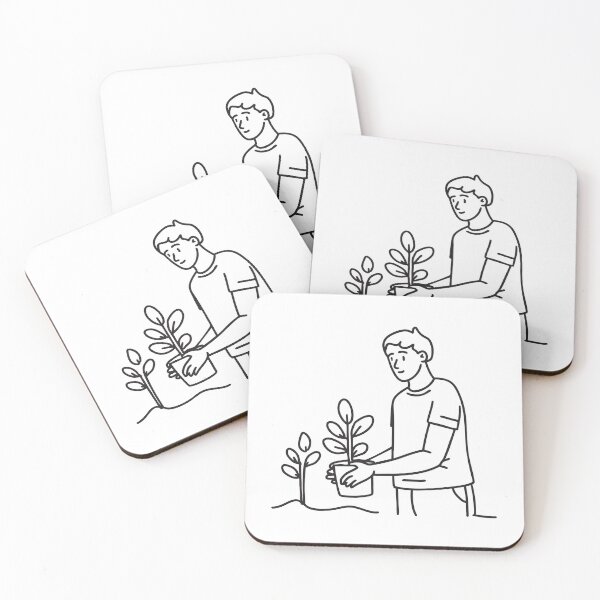 Item preview, A volunteer planting trees in a public park designed and sold by rasagamastore.