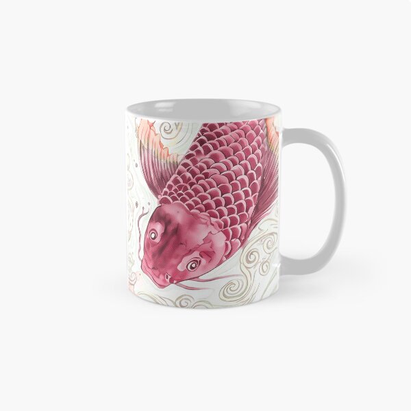 Item preview, Red Yin Yang Koi Fish Watercolor Chinoiserie designed and sold by Fani*.
