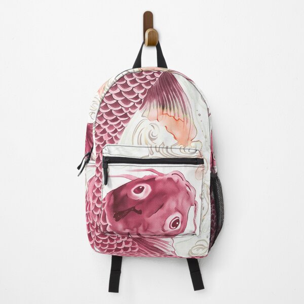 Item preview, Red Yin Yang Koi Fish Watercolor Chinoiserie designed and sold by Fani*.