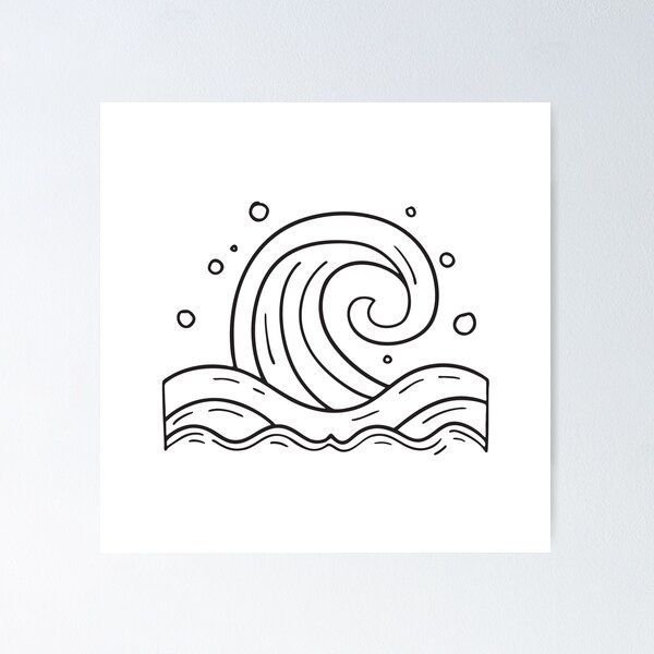 Item preview, A vortex forming above ocean waves designed and sold by rasagamastore.