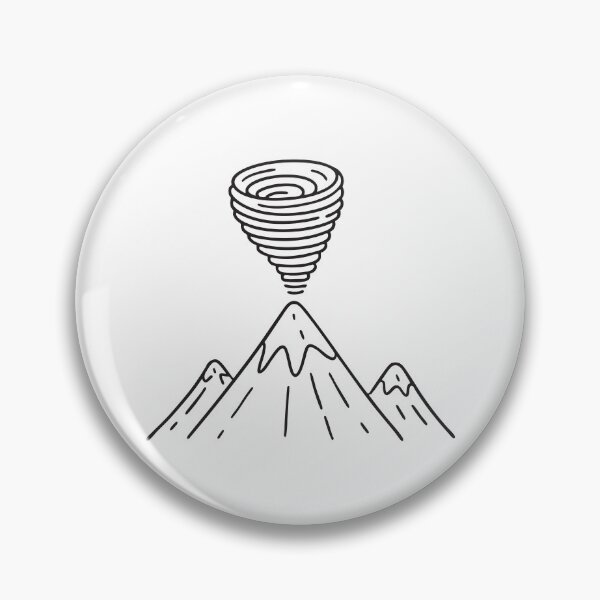 Item preview, A vortex swirling above a mountain peak designed and sold by rasagamastore.