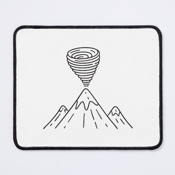Item preview, A vortex swirling above a mountain peak designed and sold by rasagamastore.