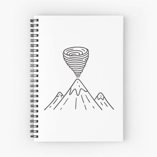 Item preview, A vortex swirling above a mountain peak designed and sold by rasagamastore.
