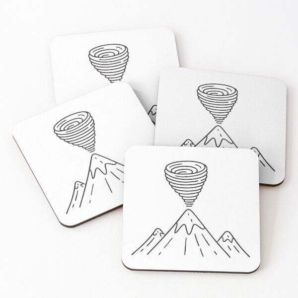 Item preview, A vortex swirling above a mountain peak designed and sold by rasagamastore.