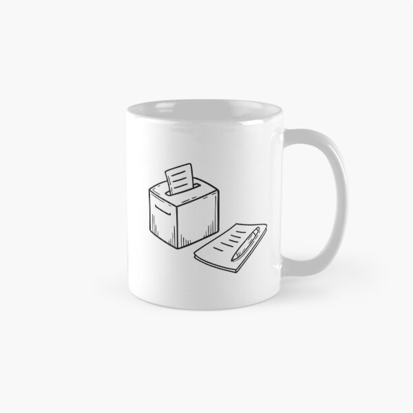 Item preview, A vote box beside a pen and ballot sheet designed and sold by rasagamastore.
