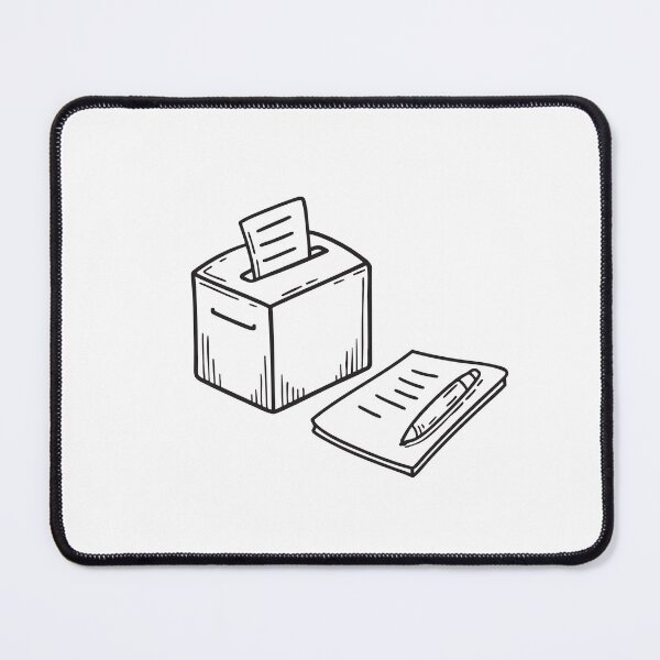 Item preview, A vote box beside a pen and ballot sheet designed and sold by rasagamastore.