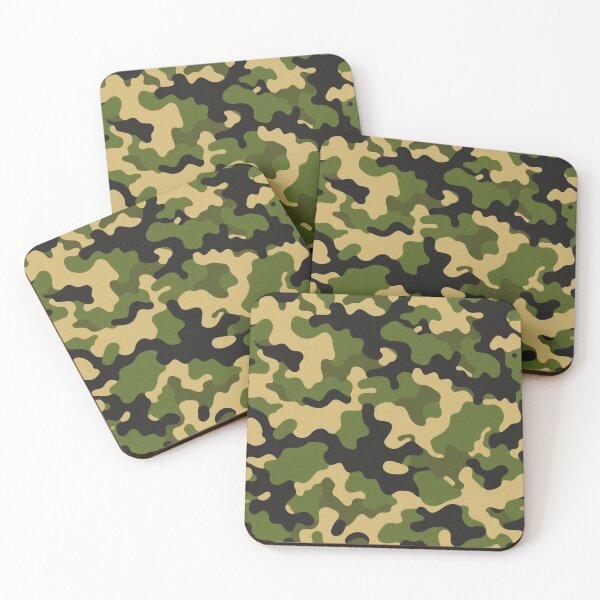 Item preview, Tactical Olive and Black Camouflage Pattern designed and sold by IntelliMindDesigns.