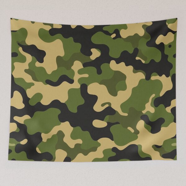 Item preview, Tactical Olive and Black Camouflage Pattern designed and sold by IntelliMindDesigns.
