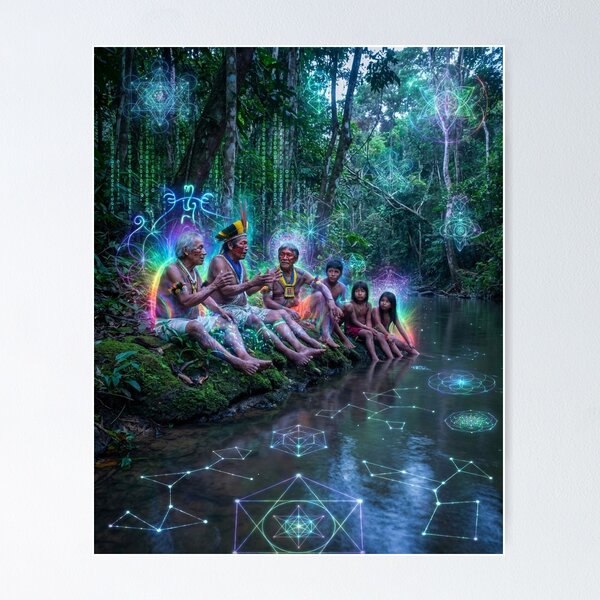 Item preview, The Journey of the Spirit — Mystical Spiritual Art for Decoration and Gifts · Ancestral Code designed and sold by RoninGangStudio.