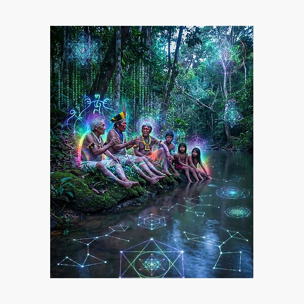Item preview, The Journey of the Spirit — Mystical Spiritual Art for Decoration and Gifts · Ancestral Code designed and sold by RoninGangStudio.