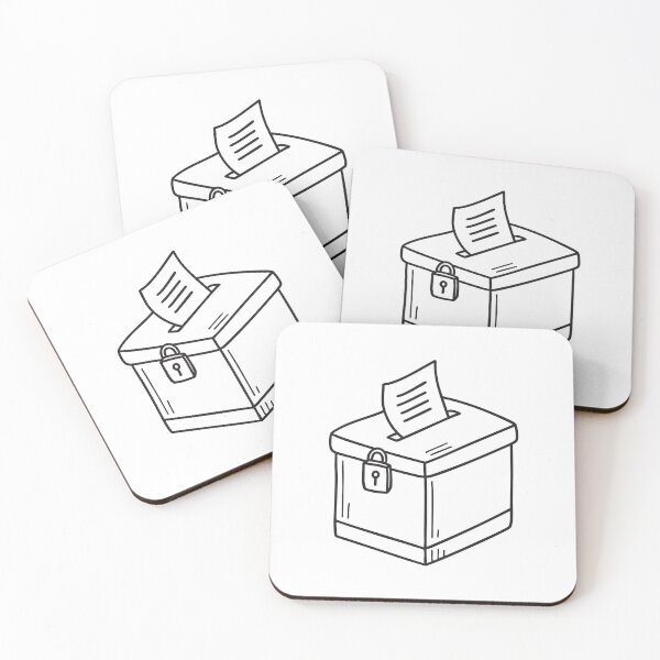 Item preview, A vote box with a lock on the front designed and sold by rasagamastore.