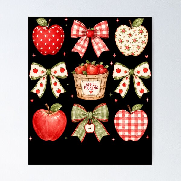 Item preview, Coquette Apple Picking Crew Cute Bow Apple Picking Season designed and sold by RealestInternet.