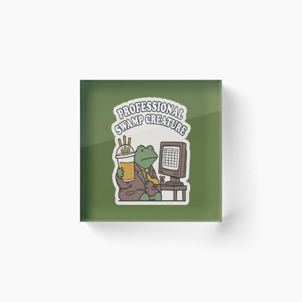 Item preview, Professional Swamp Creature Frog Office Humor designed and sold by KungPowUnicorn.