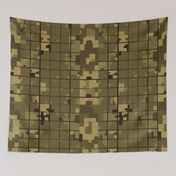 Item preview, Digital Grid Tech Camouflage Matrix Pattern designed and sold by IntelliMindDesigns.