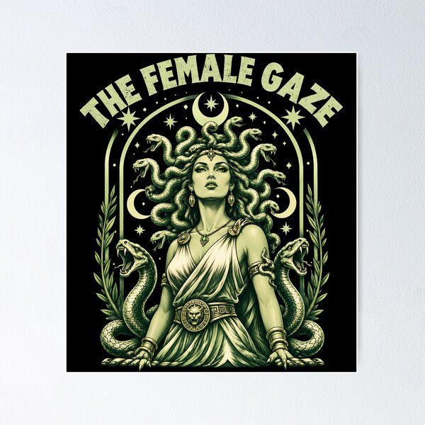 Item preview, Vintage The Female Gaze Medusa Feminist  designed and sold by AlexandSchum.