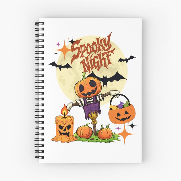 Item preview, Retro Spooky Night Pumpkin Scarecrow Halloween designed and sold by IvonneDesigns.