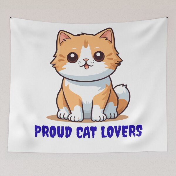 Item preview, Proud Cat Lover - Cute Cat Mom Dad Design designed and sold by walbayzon.