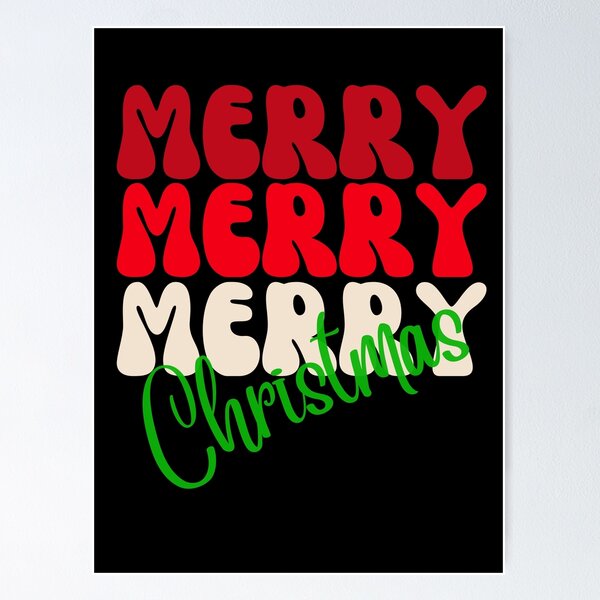 Artikelvorschau, Festive Merry Christmas Red Ombre Holiday entworfen und verkauft von JaymeOctober.