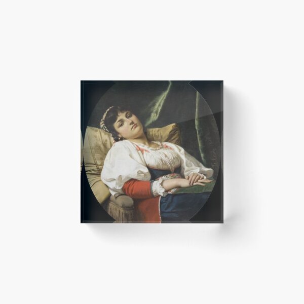 Item preview, Young Girl on the Armchair designed and sold by SharonTheFirst.