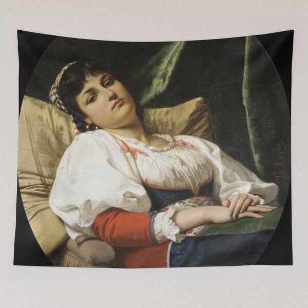 Item preview, Young Girl on the Armchair designed and sold by SharonTheFirst.