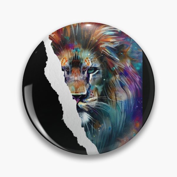 Item preview, Psychedelic Abstract Lion Rip Effect Art designed and sold by FrequencyV.
