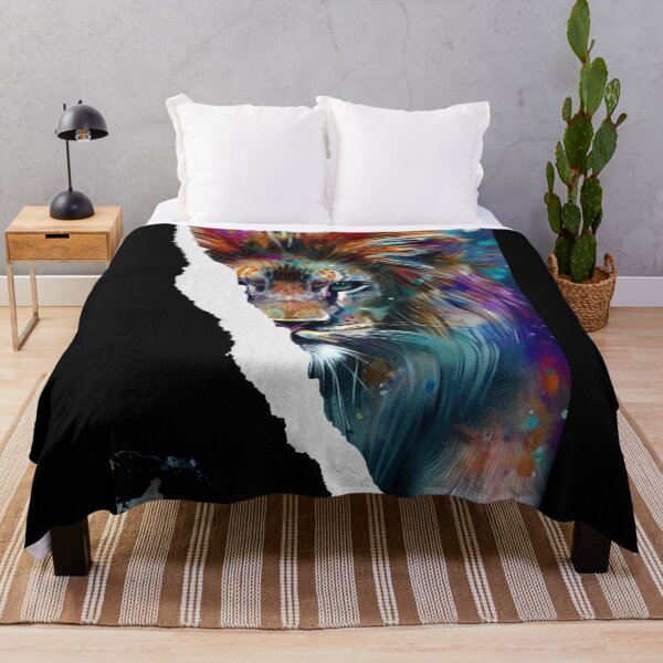 Item preview, Psychedelic Abstract Lion Rip Effect Art designed and sold by FrequencyV.