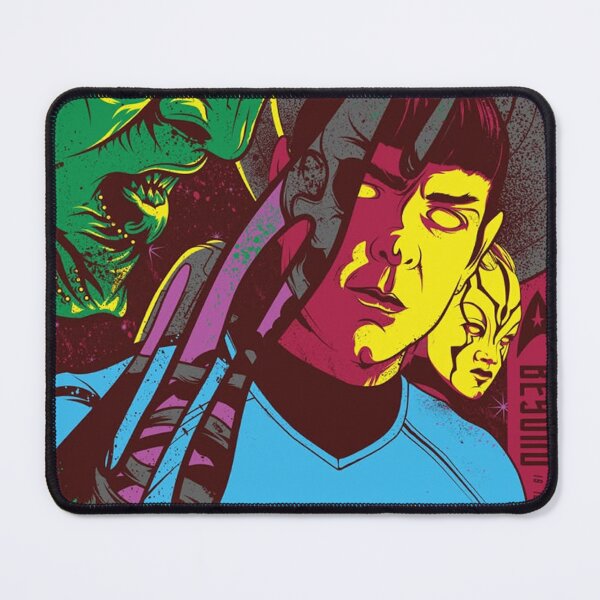 Item preview, Starfleet Sci-Fi Space Exploration: Retro USS Enterprise Silhouette and Live Long and Prosper Fan Art designed and sold by benja-08.