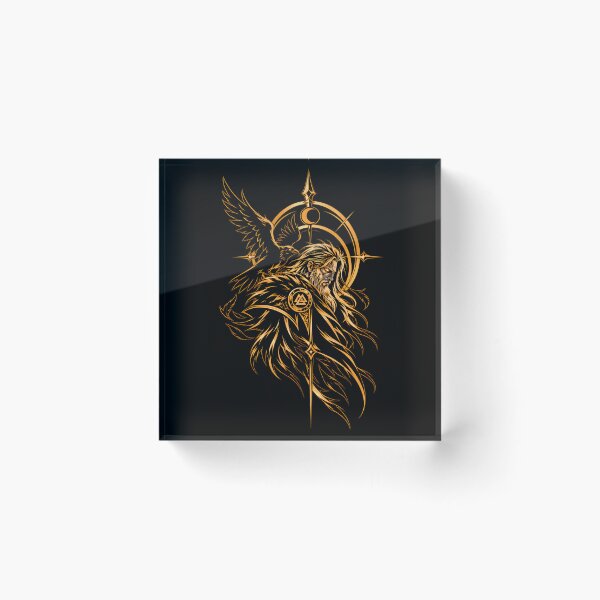 Item preview, Odin Norse God Raven Viking Mythology designed and sold by QubekShop.