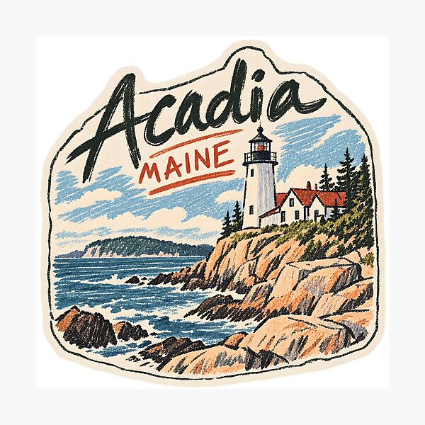 Item preview, Acadia Maine designed and sold by LoveLabDesign.