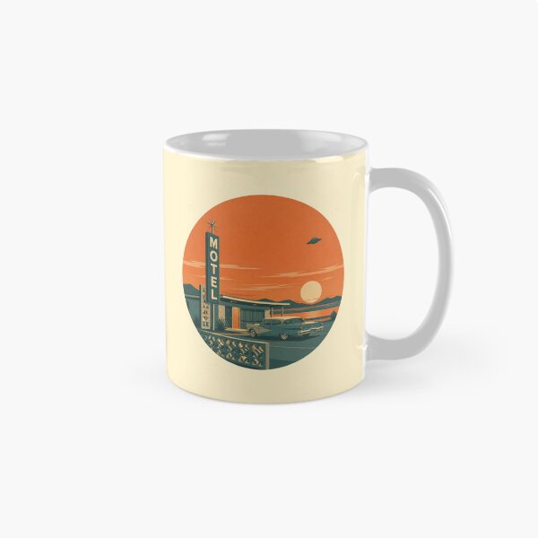 Item preview, Retro UFO – Sunset Motel designed and sold by mellow-koko.
