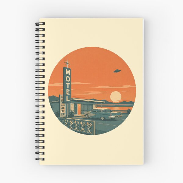 Item preview, Retro UFO – Sunset Motel designed and sold by mellow-koko.