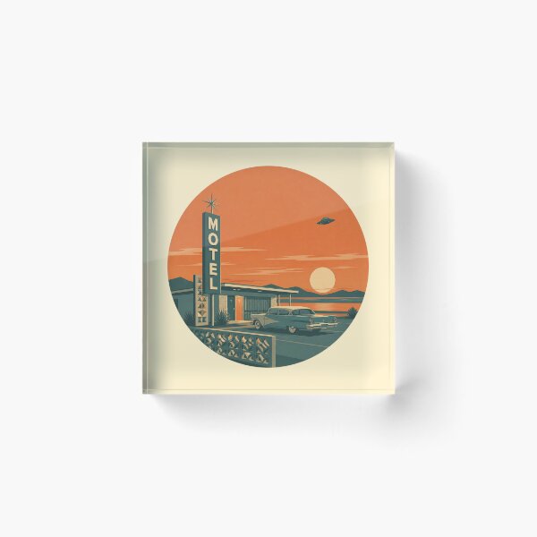 Item preview, Retro UFO – Sunset Motel designed and sold by mellow-koko.