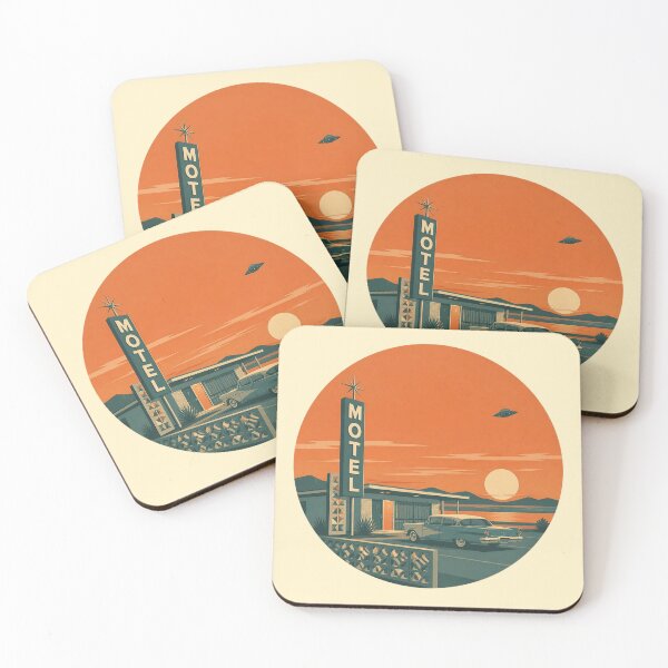 Item preview, Retro UFO – Sunset Motel designed and sold by mellow-koko.