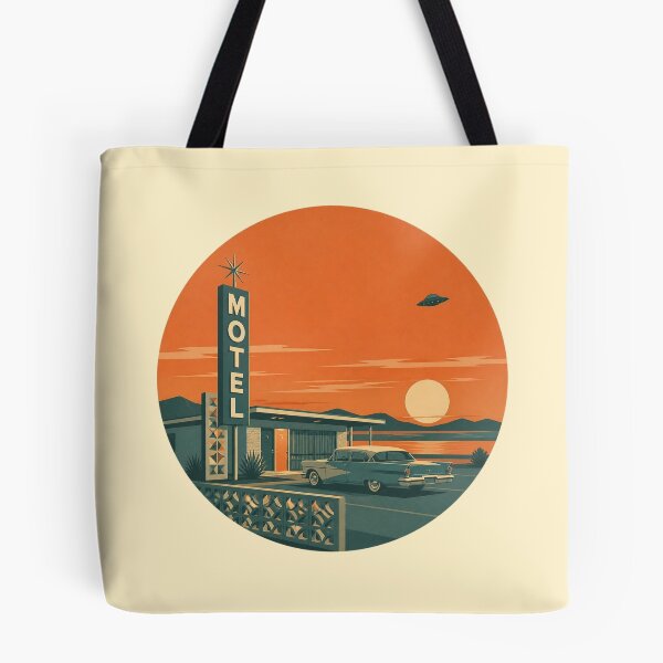 Item preview, Retro UFO – Sunset Motel designed and sold by mellow-koko.