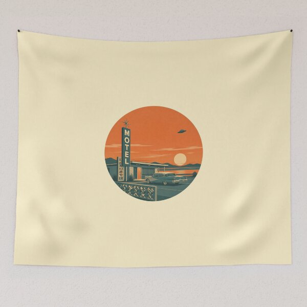 Item preview, Retro UFO – Sunset Motel designed and sold by mellow-koko.